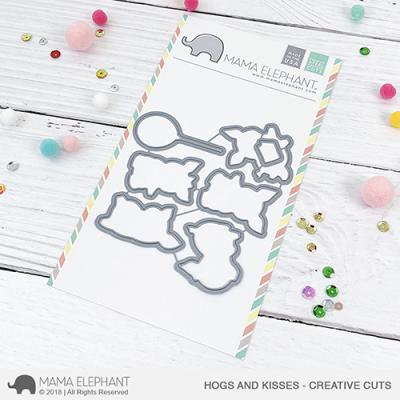 Mama Elephant Creative Cuts - Hogs And Kisses